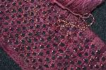 beginner lacy scarf with beads