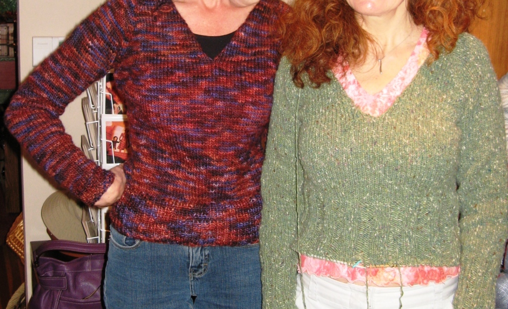Linda and Sandy's sweaters