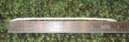 measuring lion cardi swatch