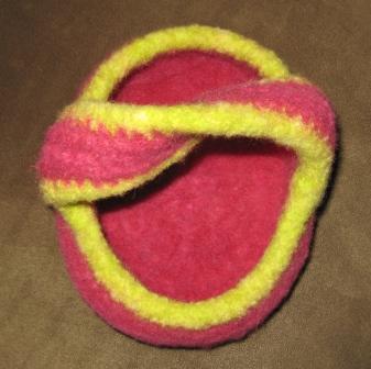 mobius basket - top view